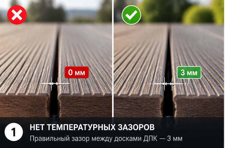 5 ошибок при монтаже террасной доски ДПК: как избежать переделки — иллюстрация к статье NimTech