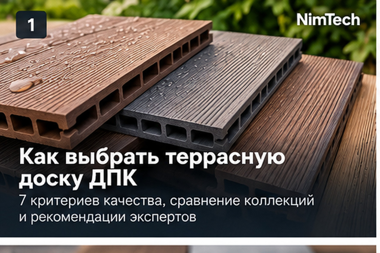Как выбрать террасную доску ДПК: 7 критериев качества — иллюстрация к статье NimTech