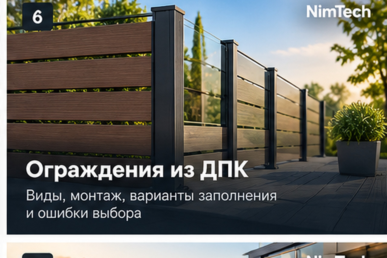 Ограждения из ДПК — иллюстрация к статье NimTech