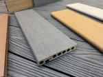 Фото товара: Террасная доска завершающая NimTech GR пустотелая Co-Extrusion ДПК Графит 22×142×4000 мм