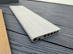 Фото товара: Террасная доска завершающая NimTech GR пустотелая Co-Extrusion ДПК Пепел 22×142×4000 мм