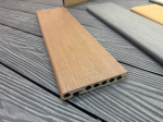 Фото товара: Террасная доска завершающая NimTech GR пустотелая Co-Extrusion ДПК Шоколад 22×142×4000 мм
